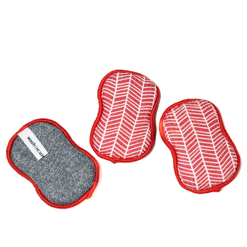 Once Again Home Co. Re:Usable Sponge, Set of 3 - Branches, Multiple Colors